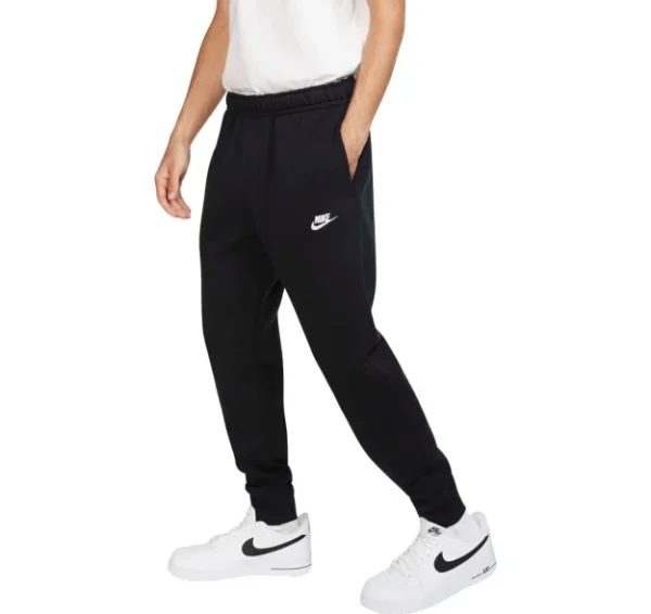 Mens Nike Swoosh Athletic Club Jogger Fleece Pants Sweatpants Black New